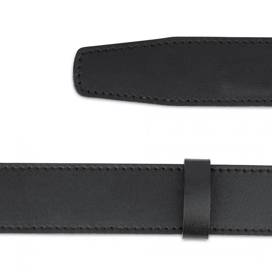 Black Leather Strap for Ratchet Belt 008