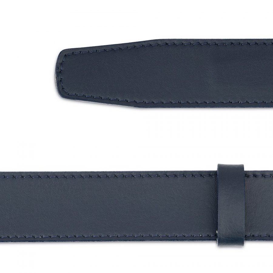 Dark Blue Leather Strap for Ratchet Belt 007