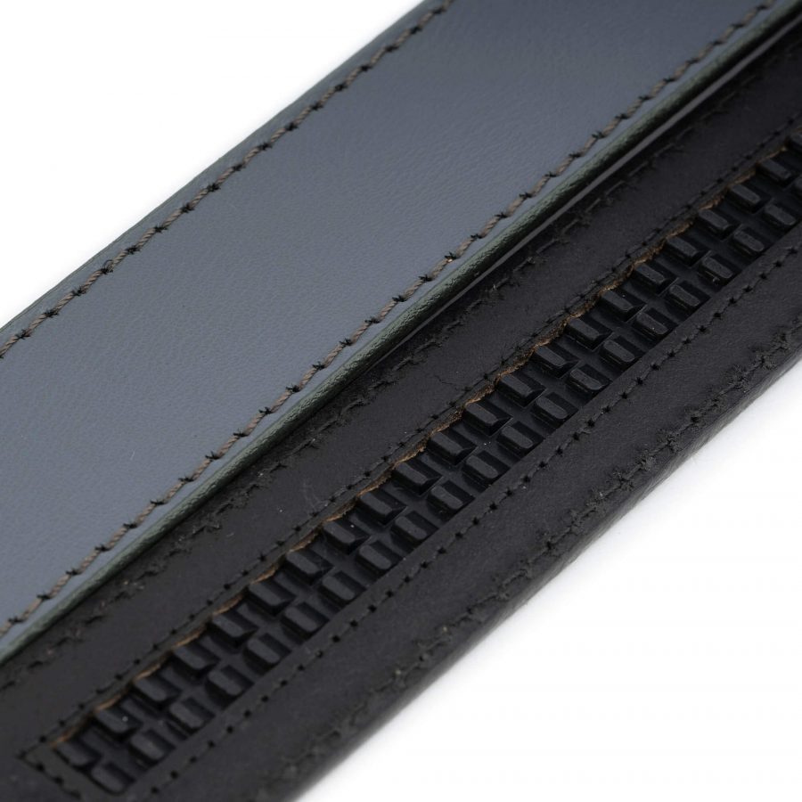 Grey Leather Strap for Ratchet Belt 005