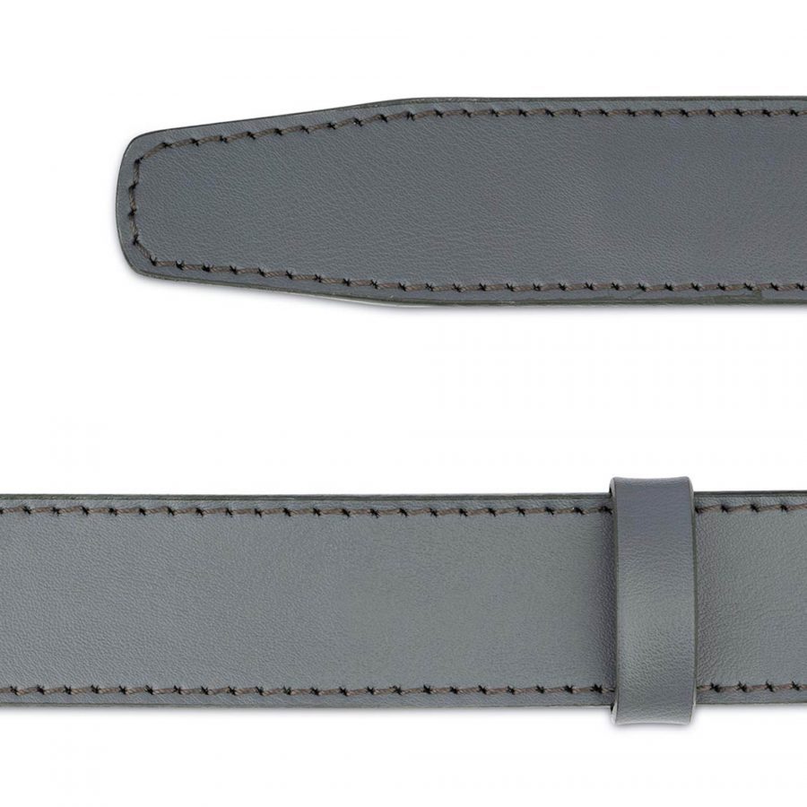 Grey Leather Strap for Ratchet Belt 006