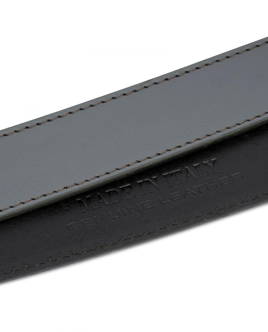 Grey Leather Strap for Ratchet Belt 008