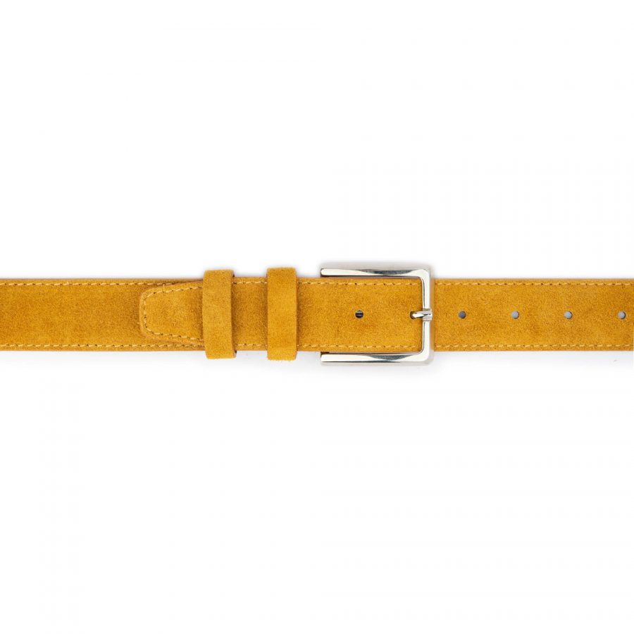 camel color belt with buckle suede leather 3 5 cm 4