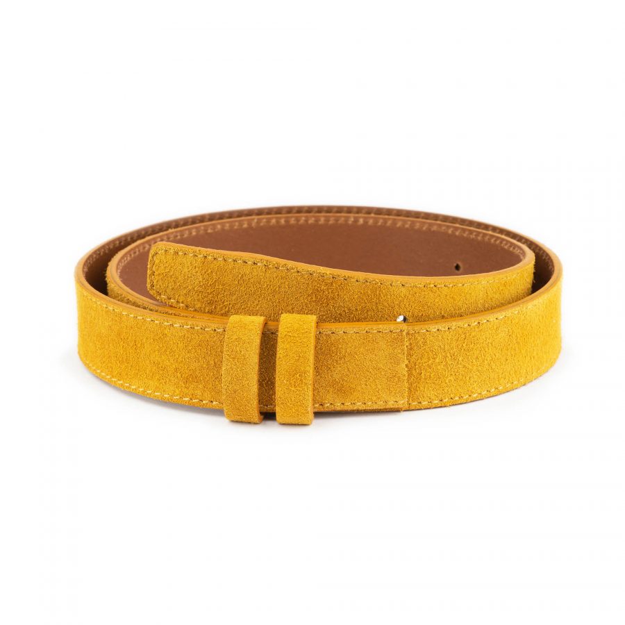 camel color suede leather strap replacement 3 5 cm 1