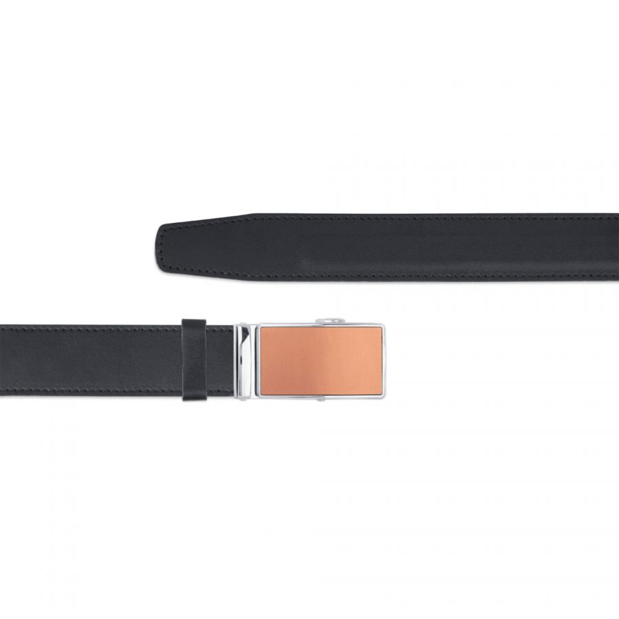 comfort click belt with copper brown buckle