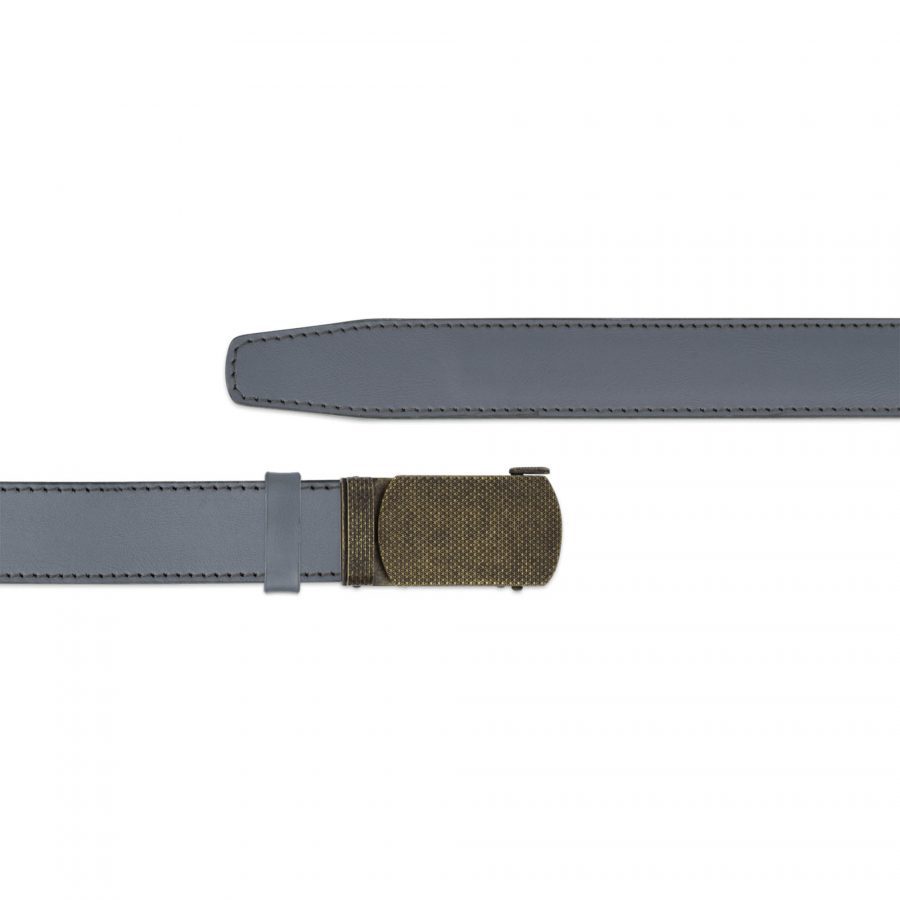 gray comfort click belt with bronze buckle copy