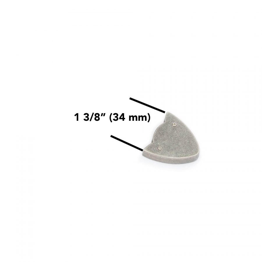 replacement western metal belt end tips 40 mm Size 1
