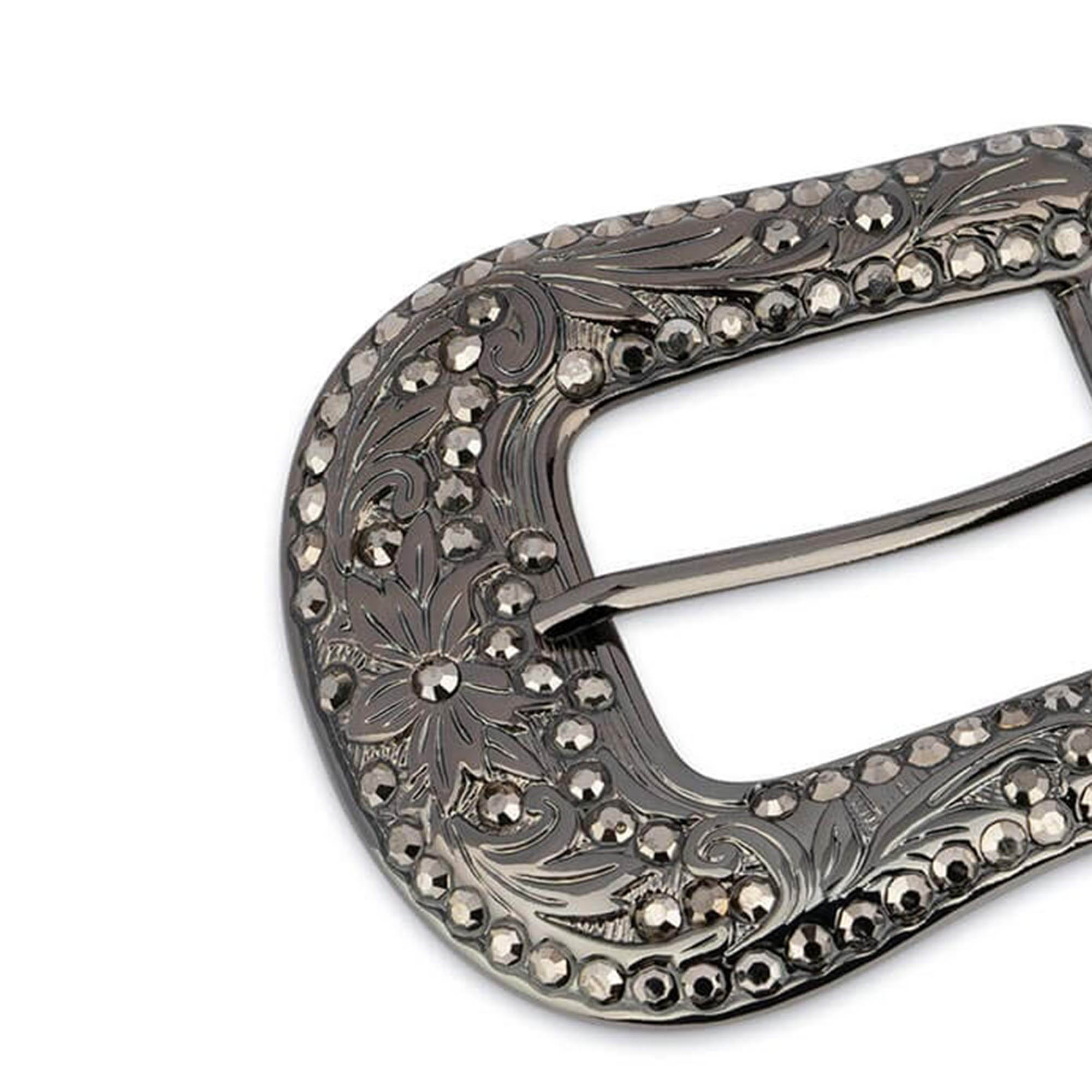 Costume National Brown Thin Blue Line Leather Buckle Belt main image 1