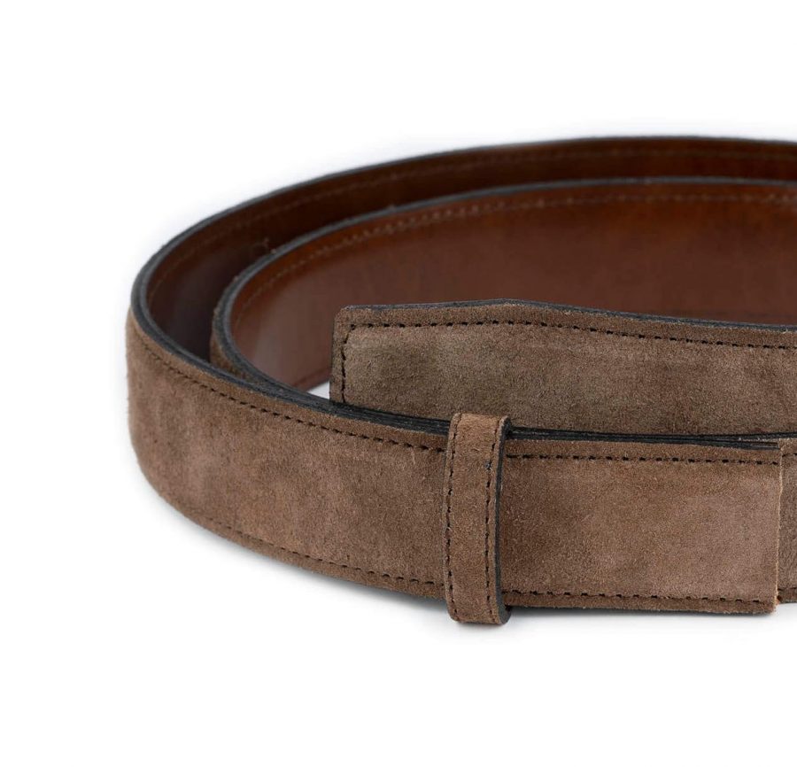 taupe brown belt strap for buckle reverisible replacement 1 28 36 usd65