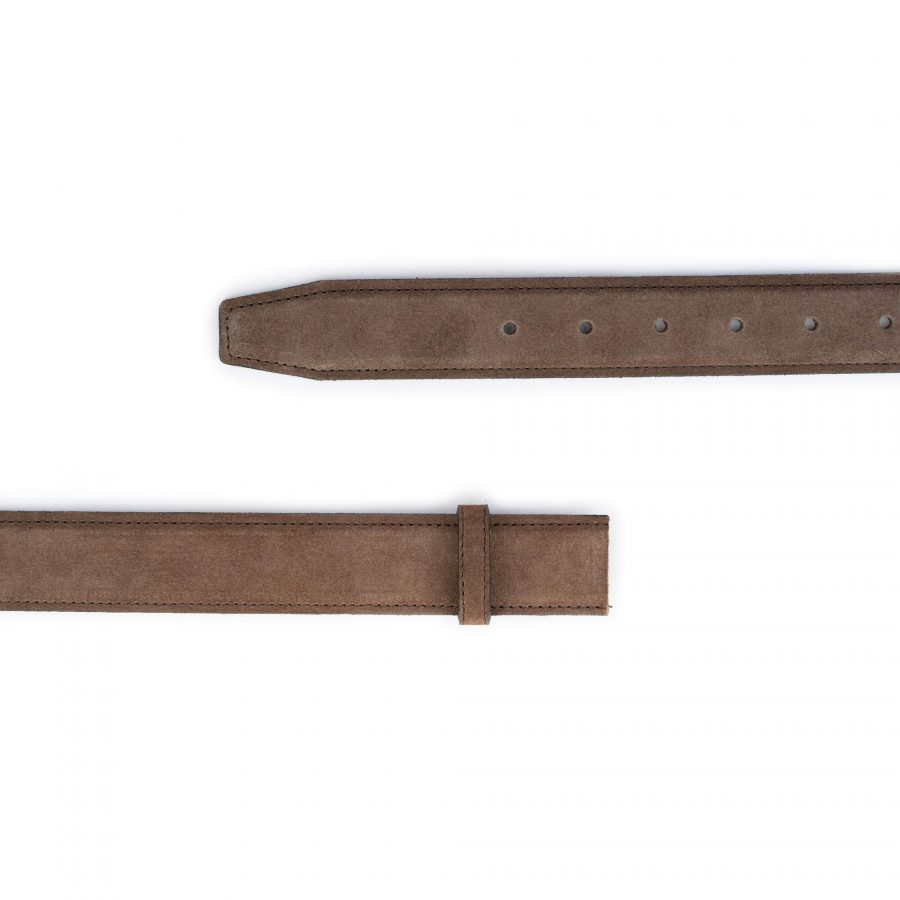 taupe brown belt strap for buckle reverisible replacement 3