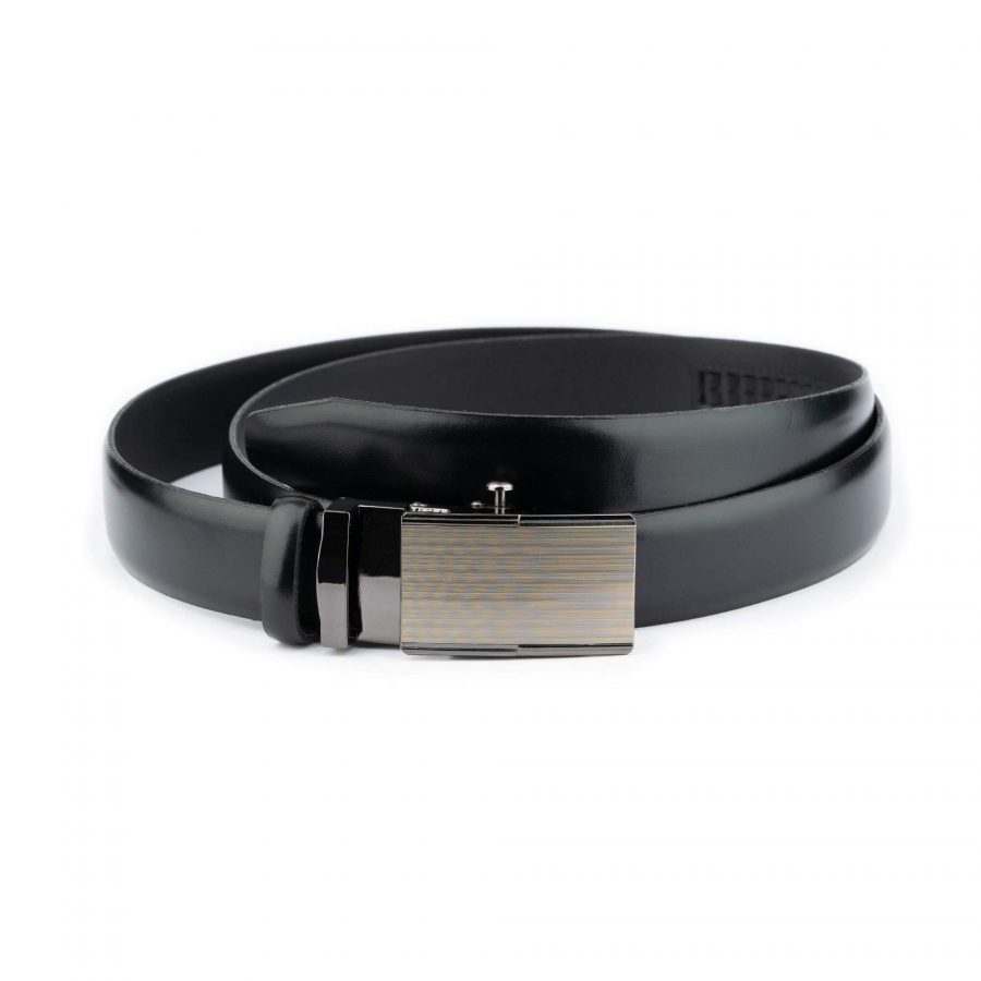 3 0 cm mens comfort click belt black genuine leather 1