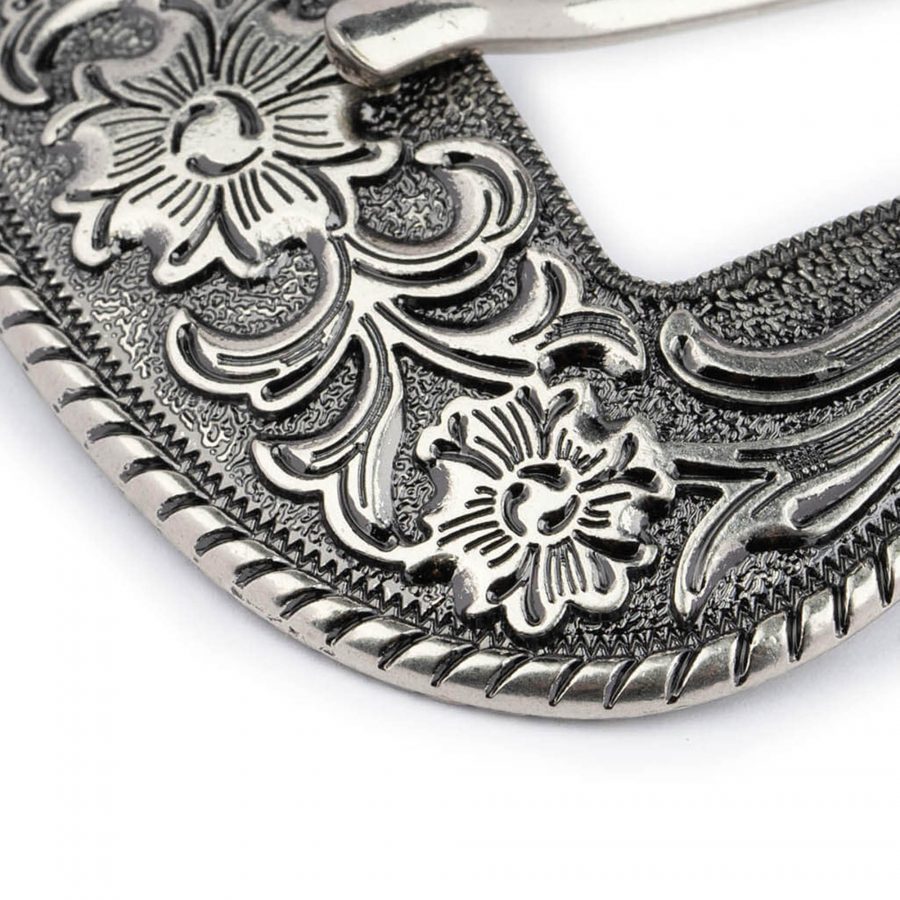 Replacement Silver Cowgirl Buckle For Leather Belts 38 Mm 4