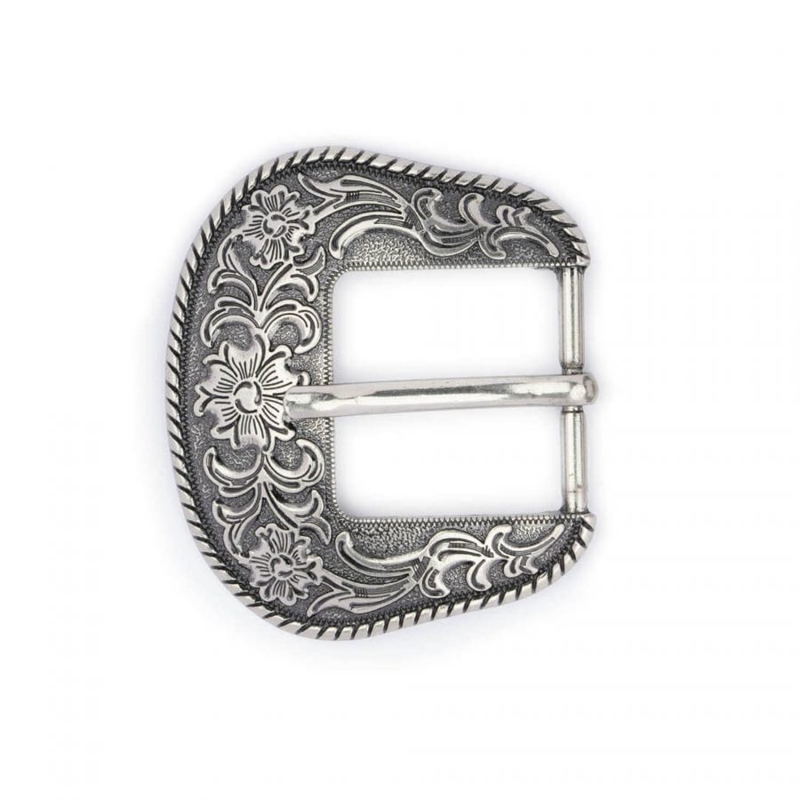 Replacement Silver Cowgirl Buckle For Leather Belts 38 Mm 6