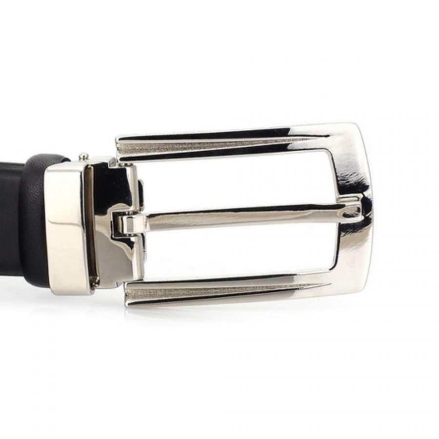 best mens dress belt with silver buckle 1 1 8 inch 3