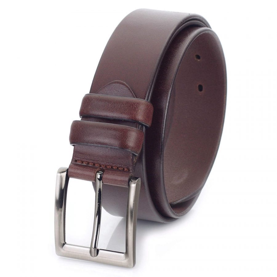 burgundy mens belt for jeans thick wide leather 2