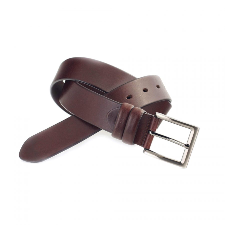 burgundy mens belt for jeans thick wide leather 3