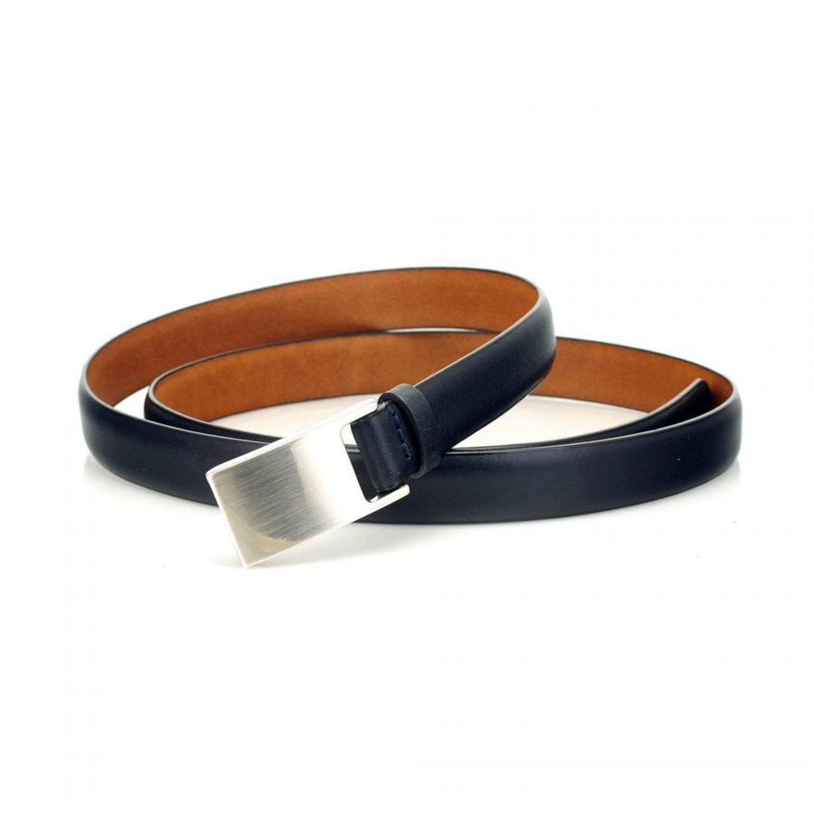 dark blue leather belt for ladies real leather 3