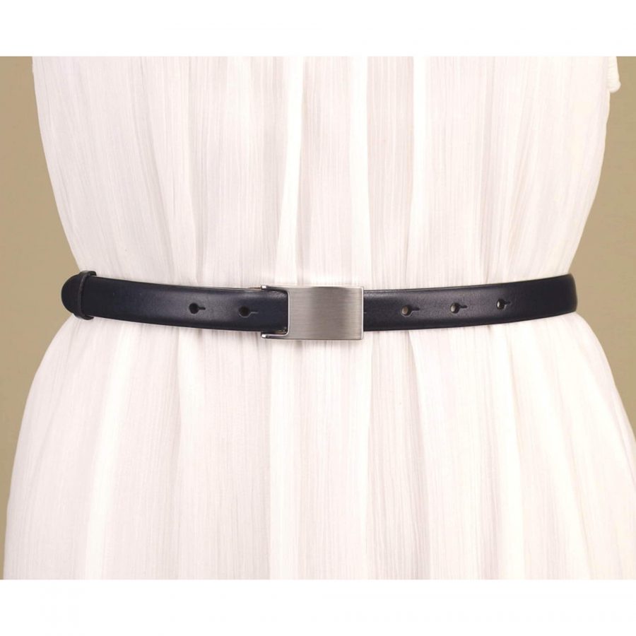 dark blue leather belt for ladies real leather 5