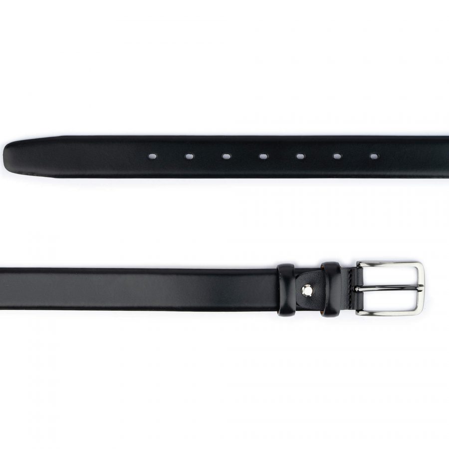 dress belt mens black genuine leather 3 0 cm 2