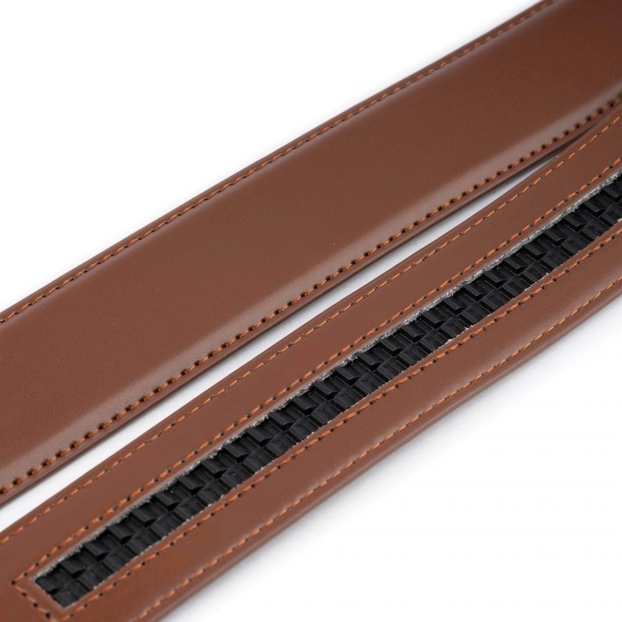 light brown ratchet vegan belt for men 1 3 8 inch 5