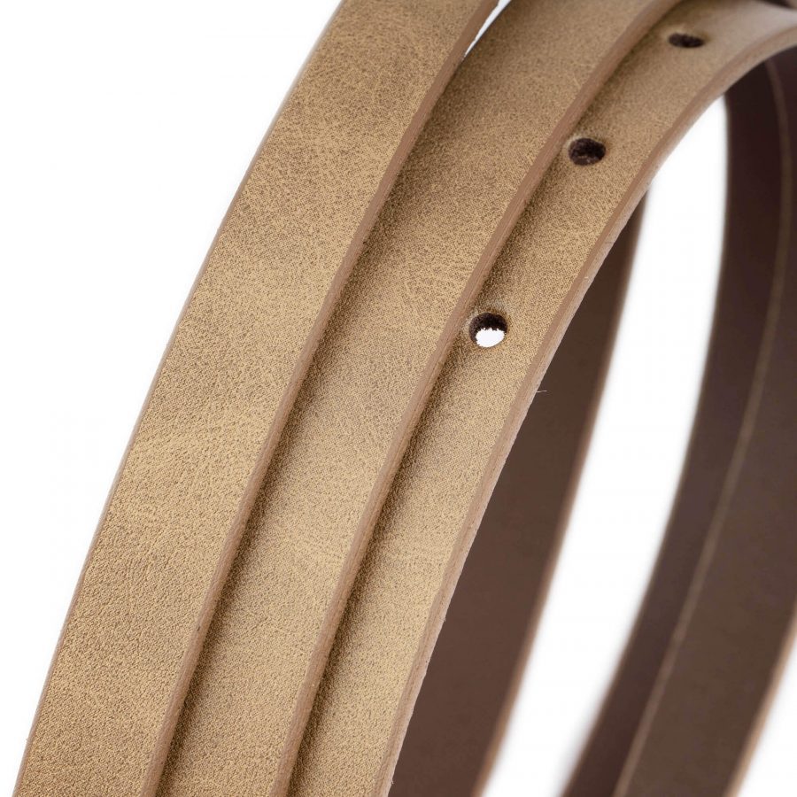 light brown replacement belt strap for buckles 15 mm 2