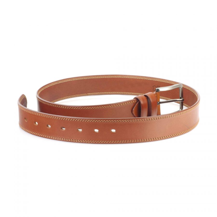light tan belt for jeans mens real thick leather 4 0 cm 6