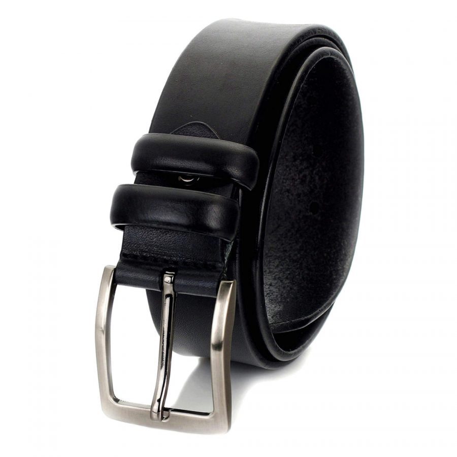 mens belt for black jeans wide thick real leather 2