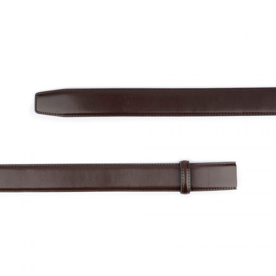 ratchet vegan belt strap replacement dark brown 3 5 cm 2