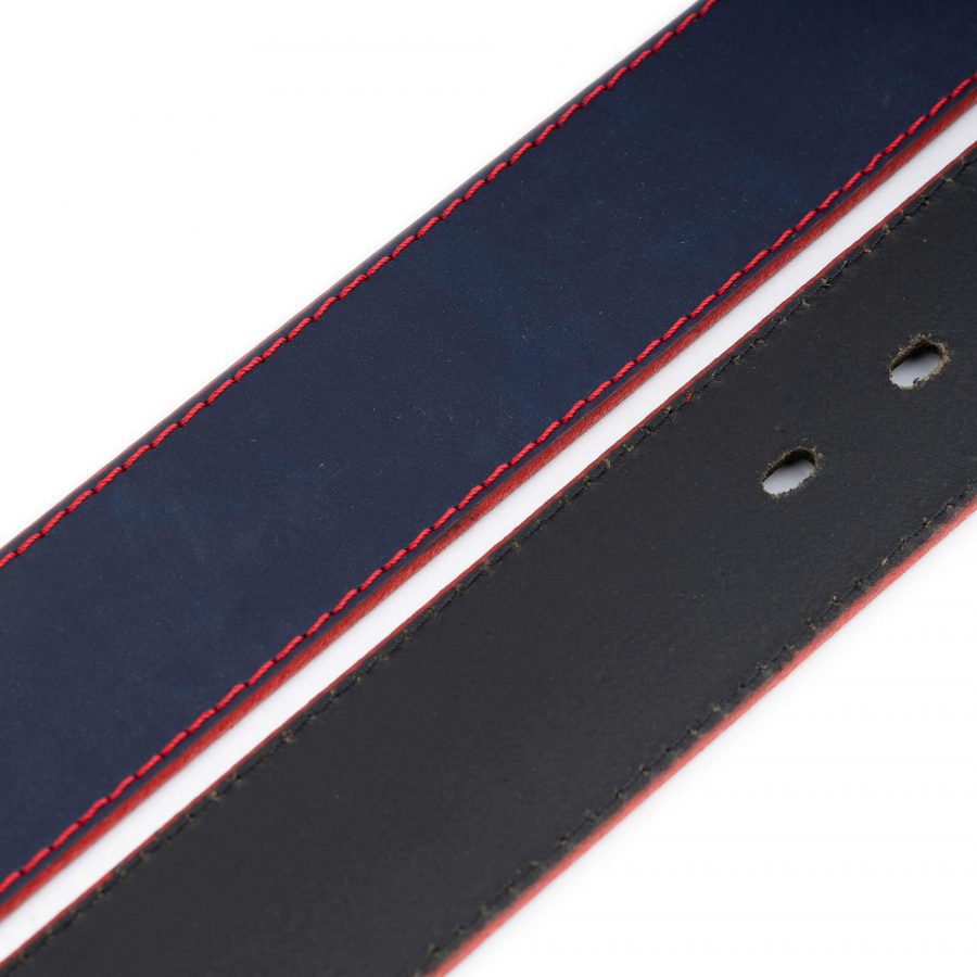 replacement belt strap for buckles blue with red 1 1 2 inch 4