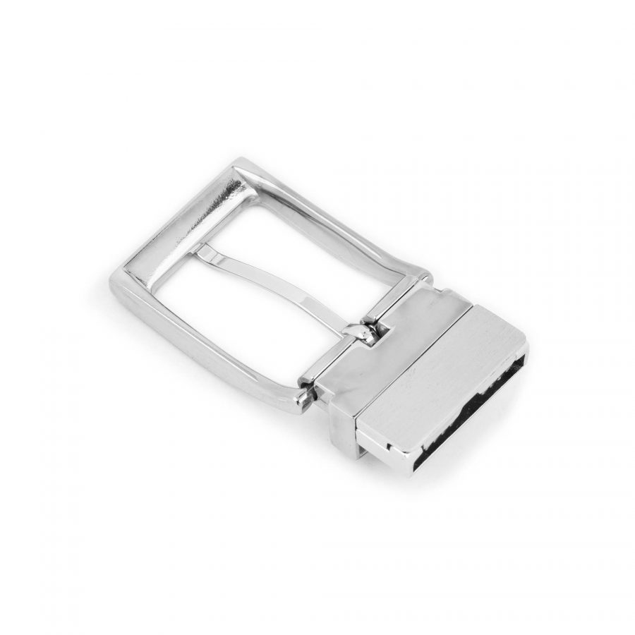 replacement reversible belt buckle silver 3 5 cm 5