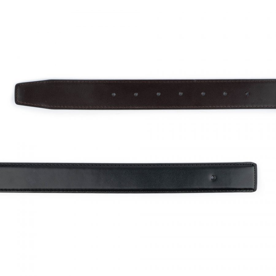 reversible vegan leather belt strap with hole for buckle 3