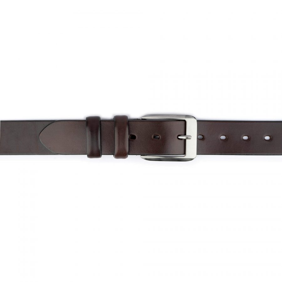 thick mens brown belt for jeans 1 1 2 inch real leather 3