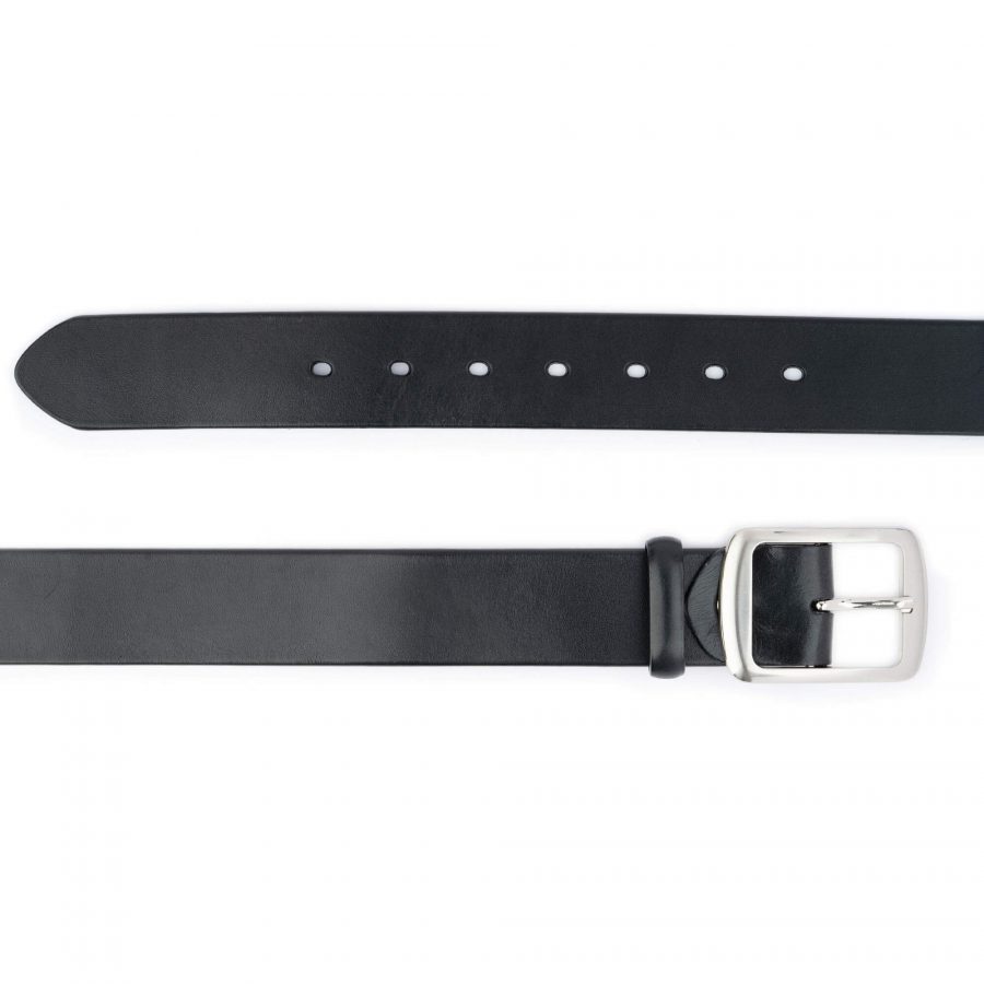 thick wide leather belt for ladies 4 0 cm black 2