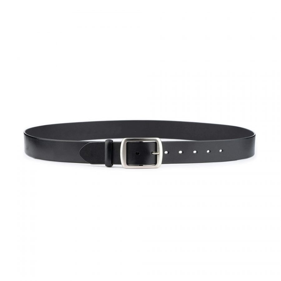 thick wide leather belt for ladies 4 0 cm black 8
