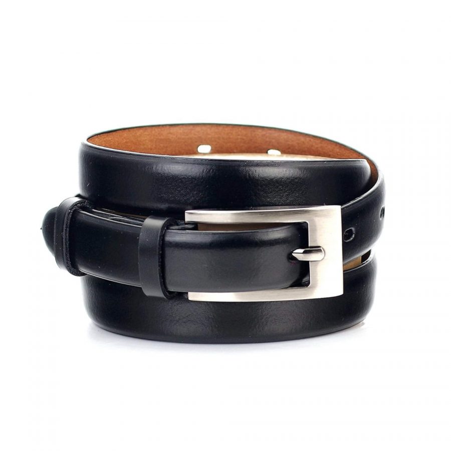 thin black belt for dress