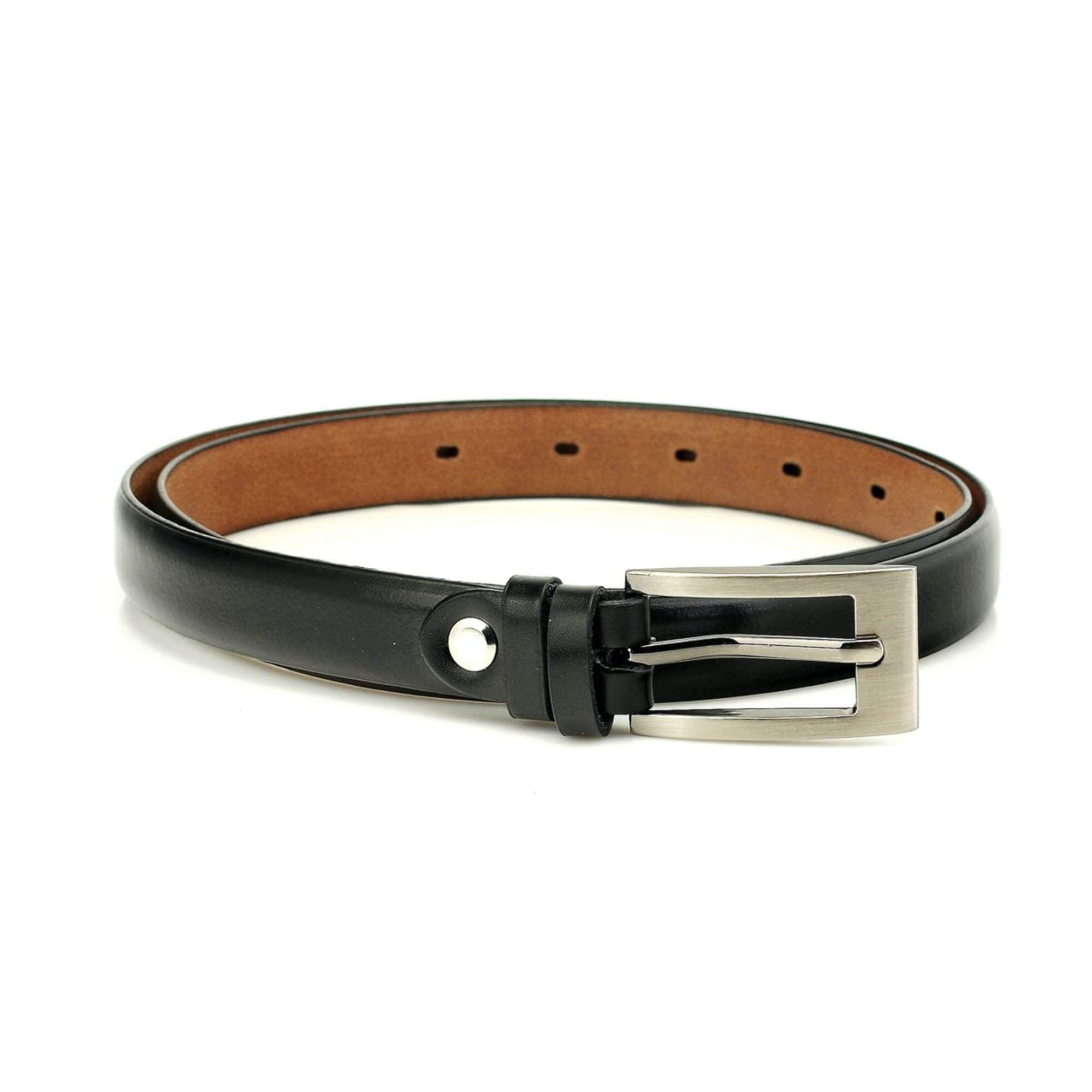 Buy Thin Womens Black Leather Belt For Dress LeatherBelts