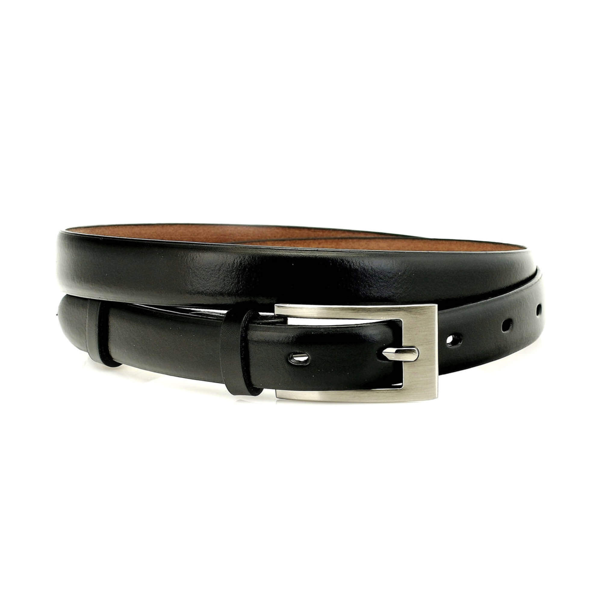 thin black belt for dress