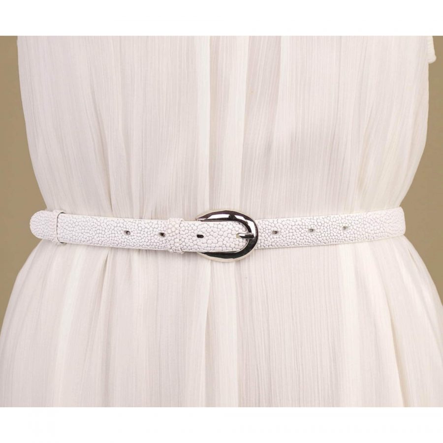 unique womens white belt for dresses real leather 2