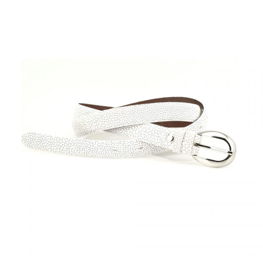 unique womens white belt for dresses real leather 4
