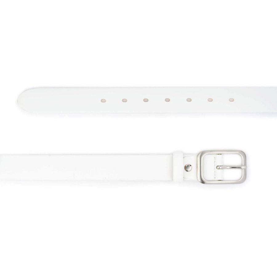 white leather belt for ladies 3 0 cm genuine leather 2