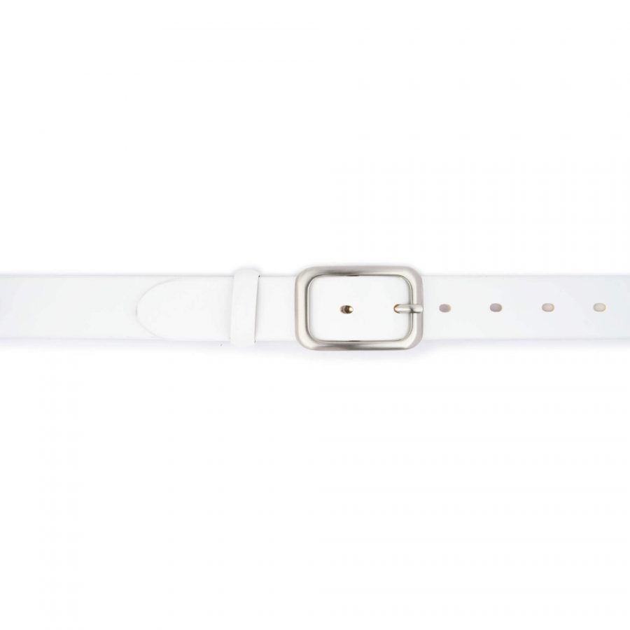 white leather belt for ladies 3 0 cm genuine leather 3