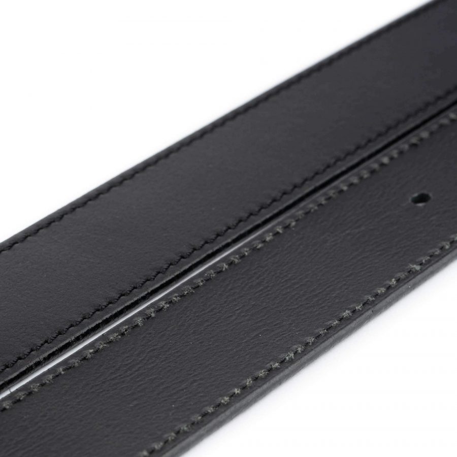 wide belt for mens jeans 4 0 cm black real leather 5
