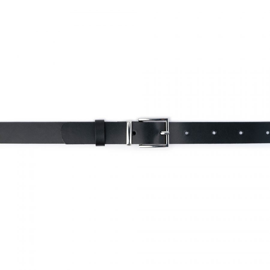 women s belt black leather 1 inch 3
