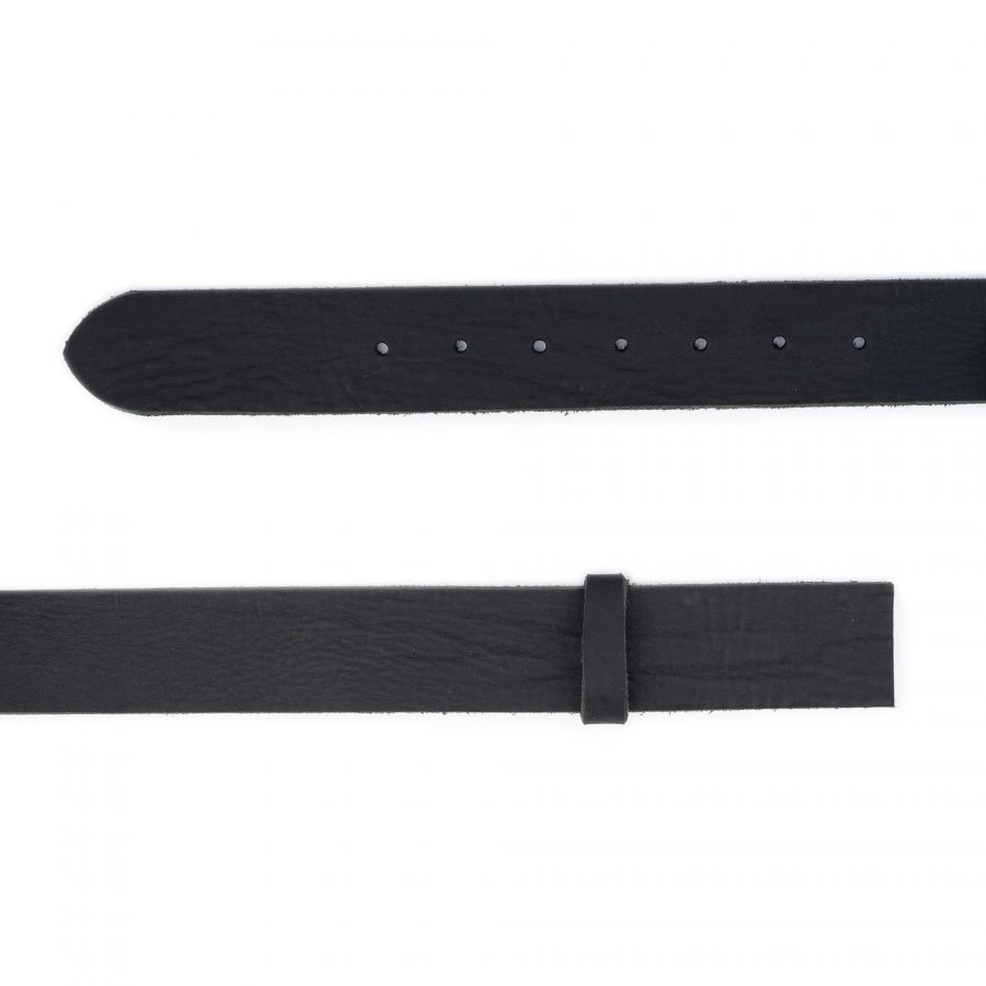 black crazy horse leather belt strap 4 0 cm replacement 2