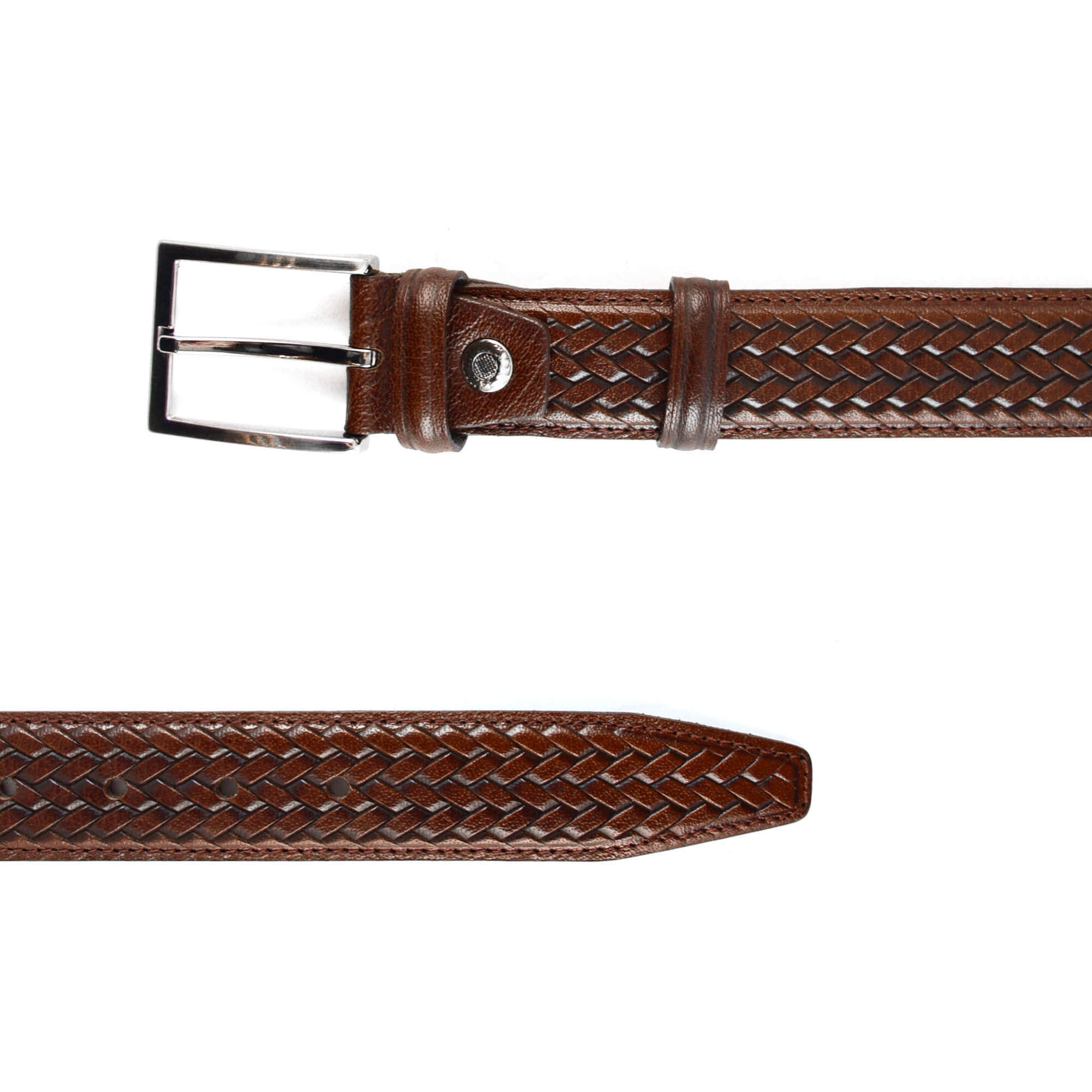 Buy Brown Suit Belt - Mens Real Leather - LeatherBeltsOnline.com