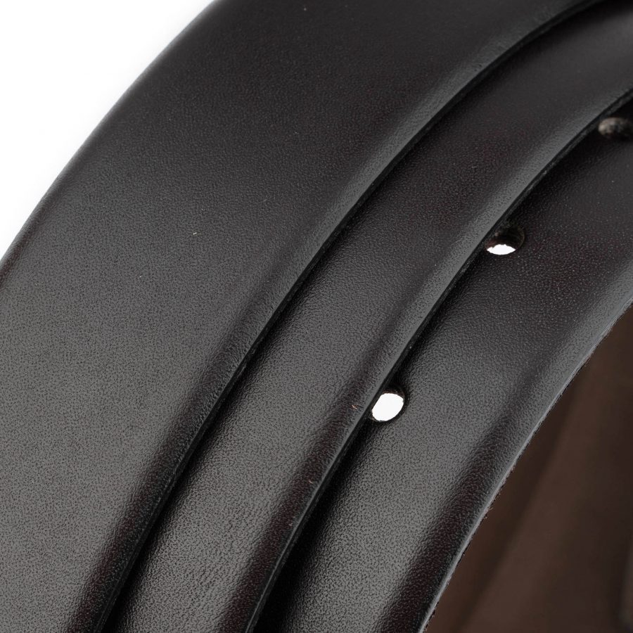 dark brown dress belt mens top quality real leather 3 5 cm 7