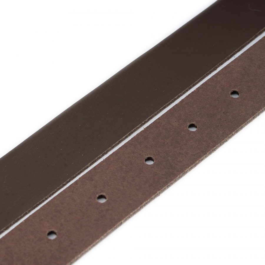 dark brown leather belt strap for buckles replacement 1 inch 3