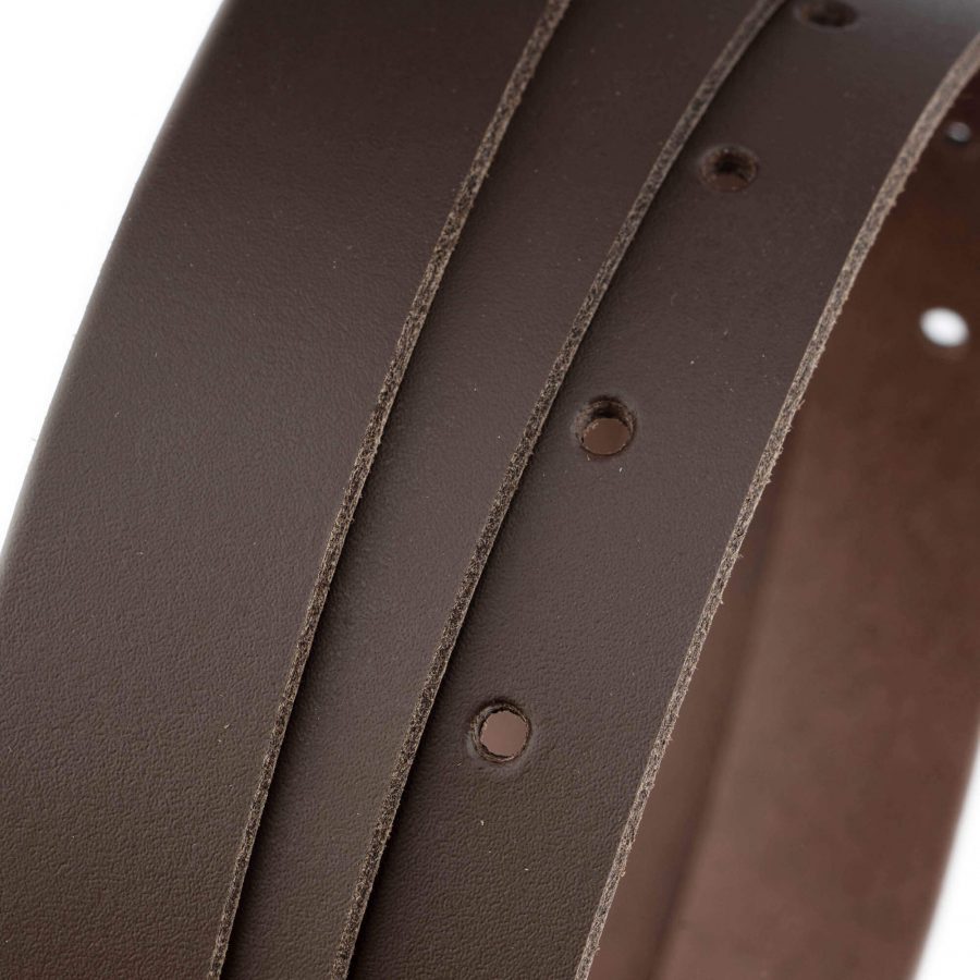 dark brown leather belt strap for buckles replacement 1 inch 4