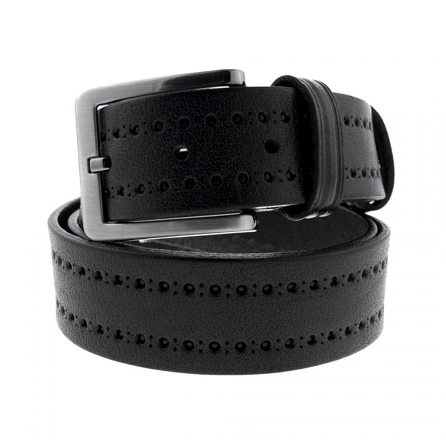 exclusive all black belt genuine leather 351133 1