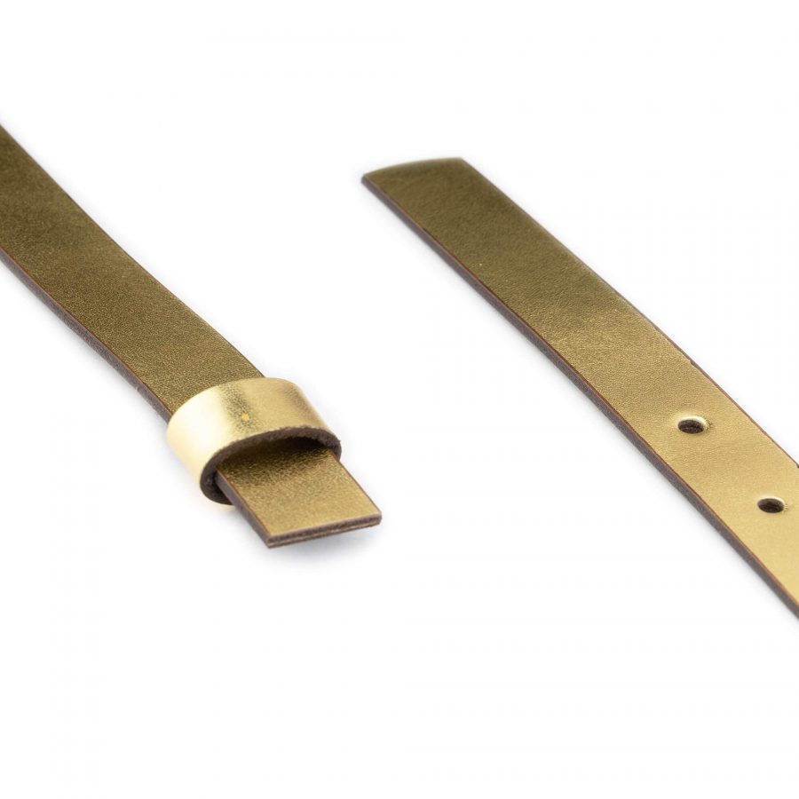 gold womens belt strap replacement for buckles leather 20 mm 3