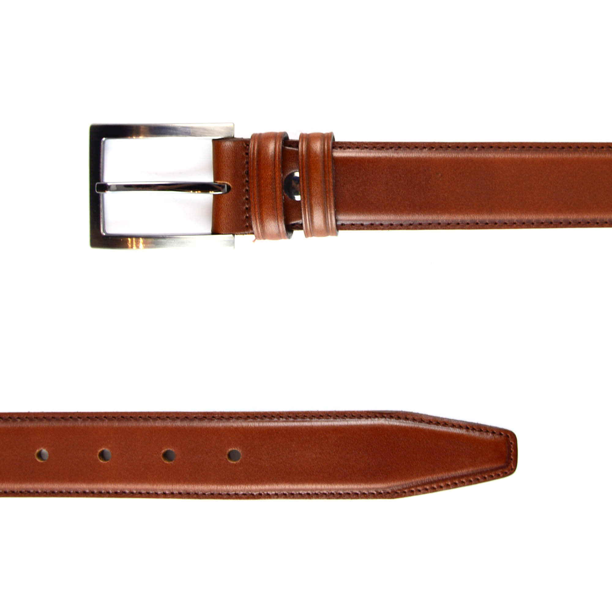 Buy Mens Belt Formal - Cognac Leather - LeatherBeltsOnline.com